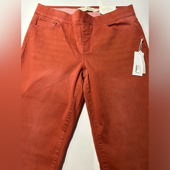 Soft surrounding the ultimate pull on stretch leg relax fit denim pants size L - Picture 1 of 13